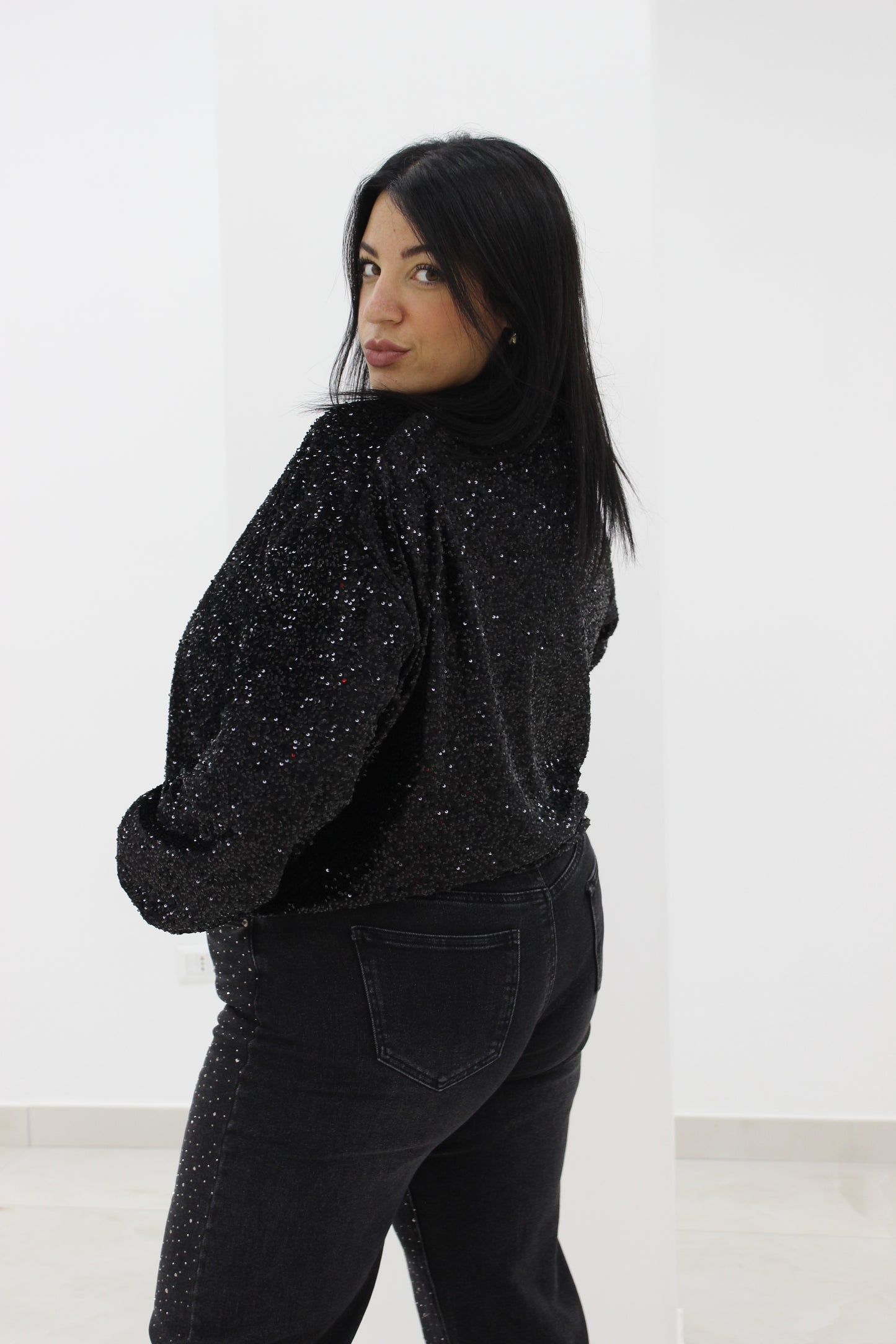 Giacca Paillettes Oversize vari colori