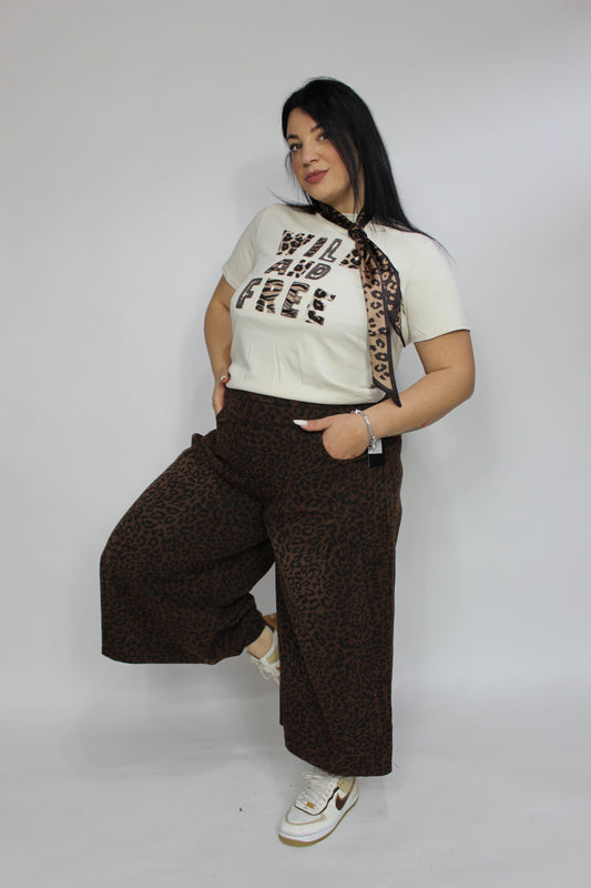 Jeans zampa animalier Slim & Curvy