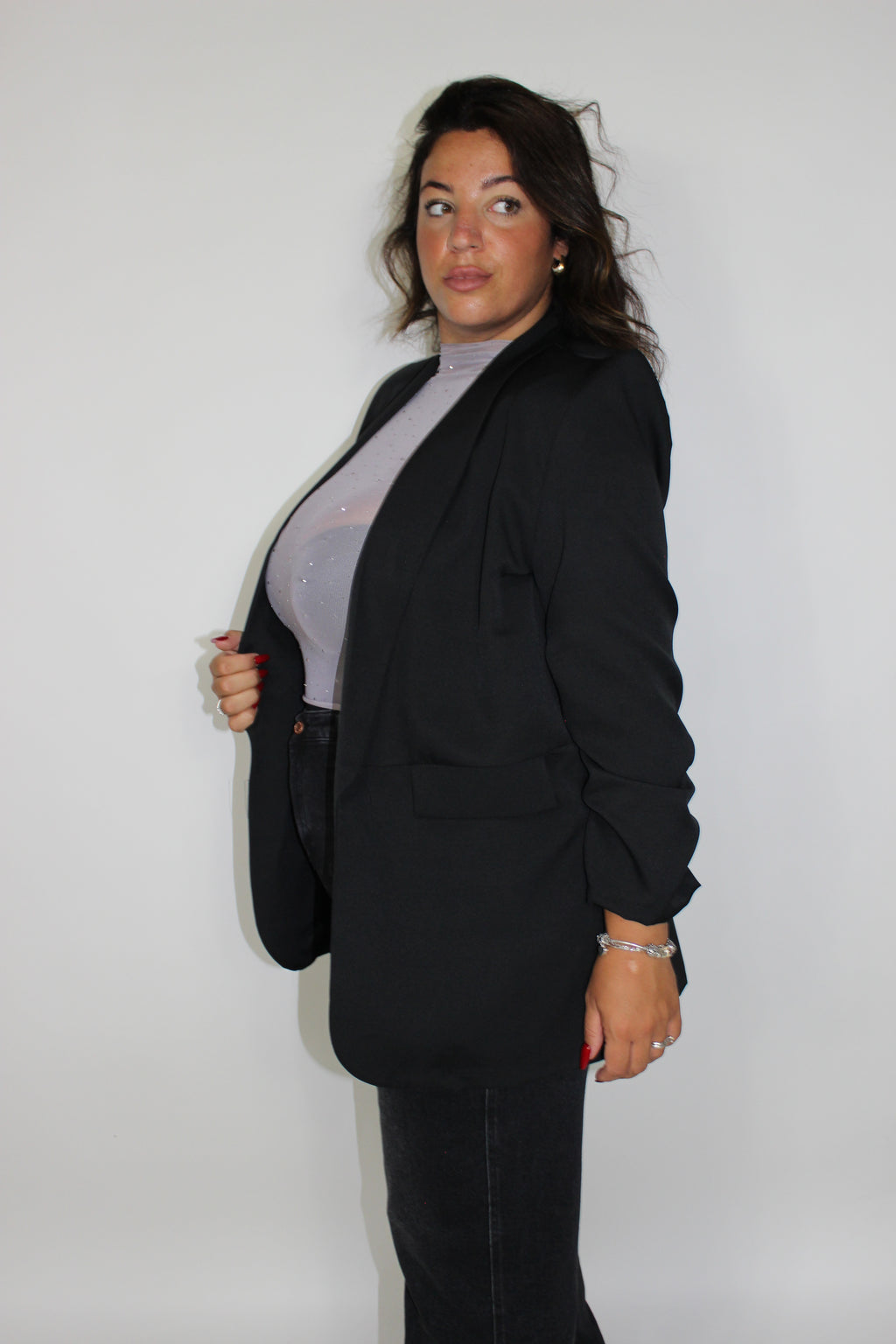 Giacca Drappeggio CURVY vari colori