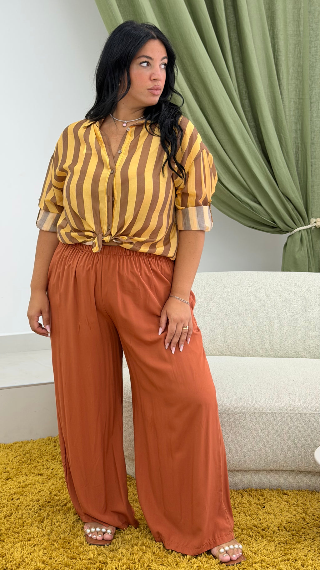 Camicia Righe Curvy