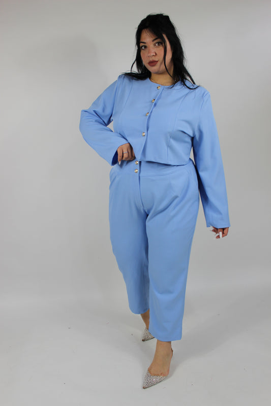 Coordinato Ginevra Curvy Azzurro