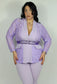 Tailleur Pizzo Curvy Lilla