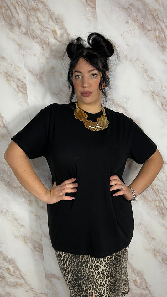 T-shirt basic oversize Nera