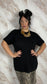 T-shirt basic oversize Nera