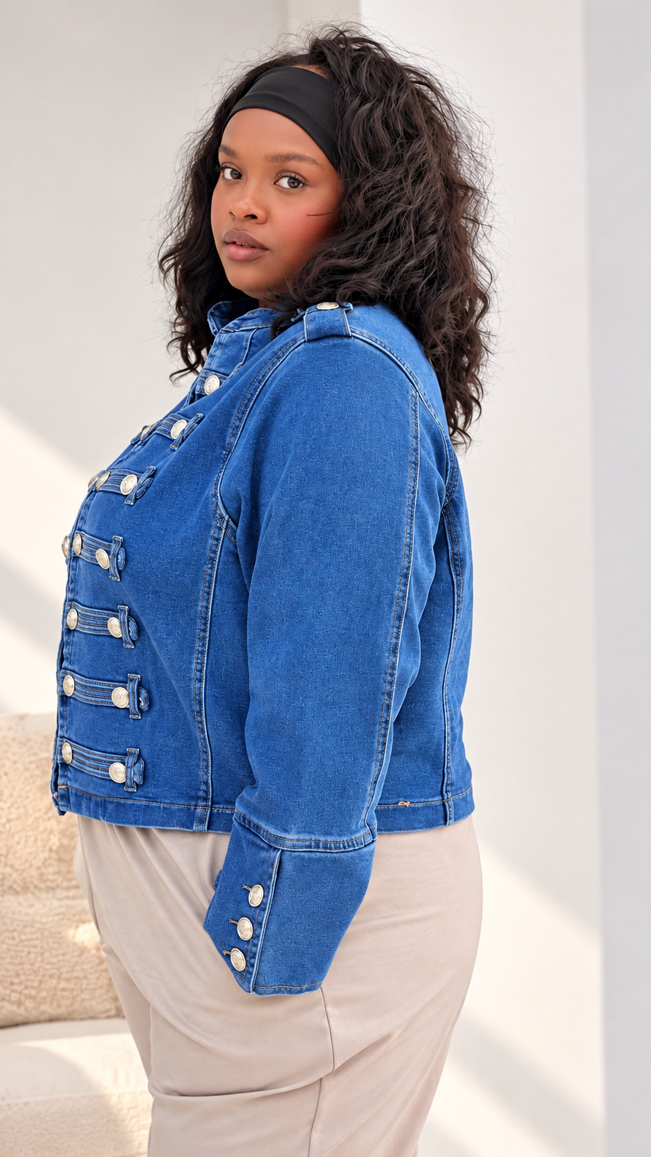 Giubbotto jeans Favola Curvy