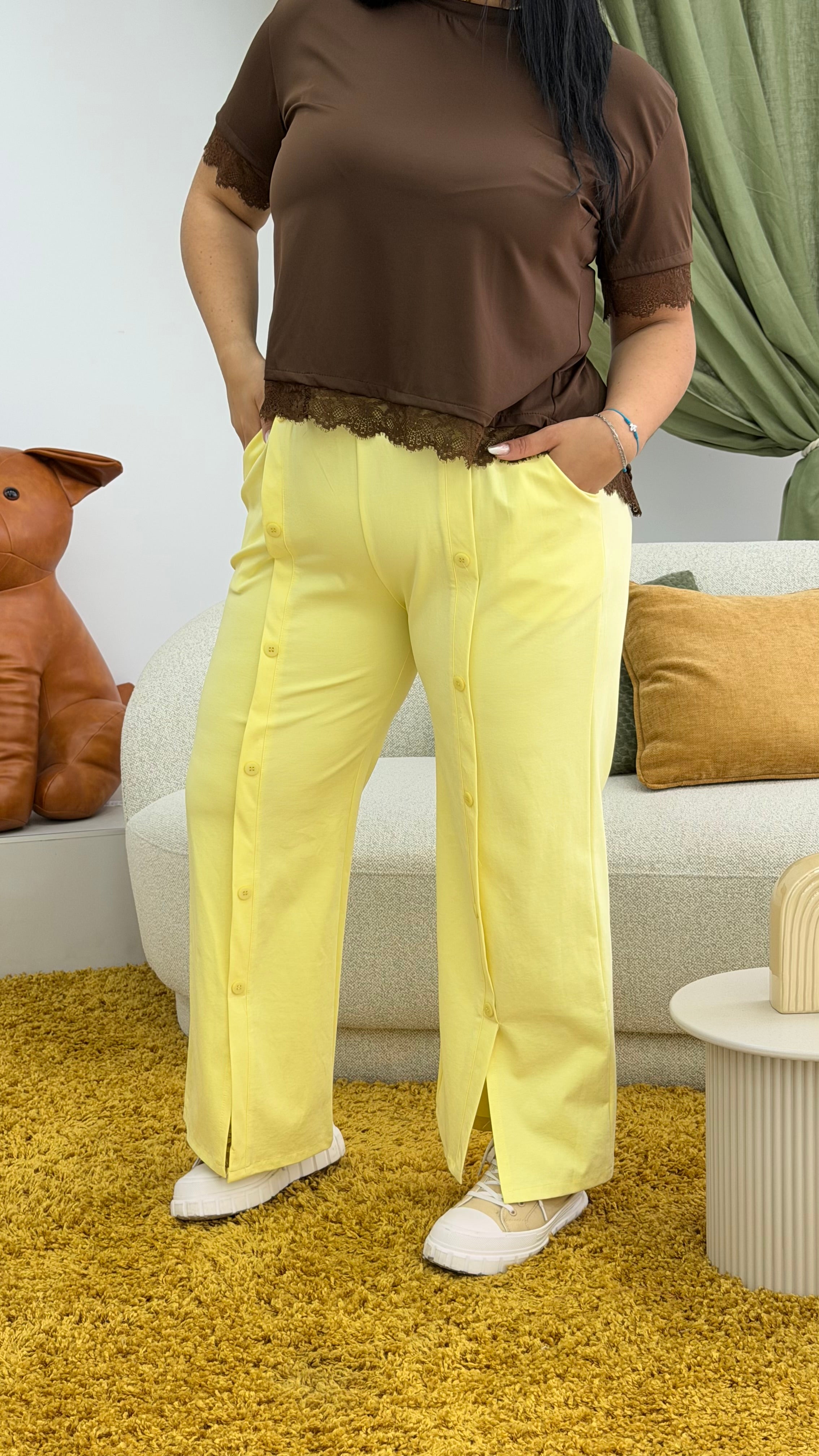 Pantalone bottoni CURVY PROMO