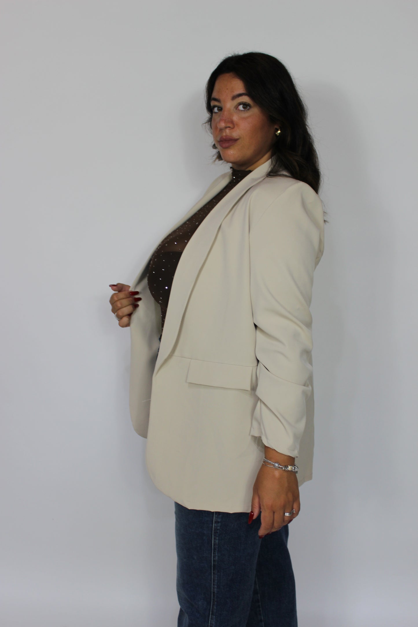 Giacca Drappeggio CURVY vari colori