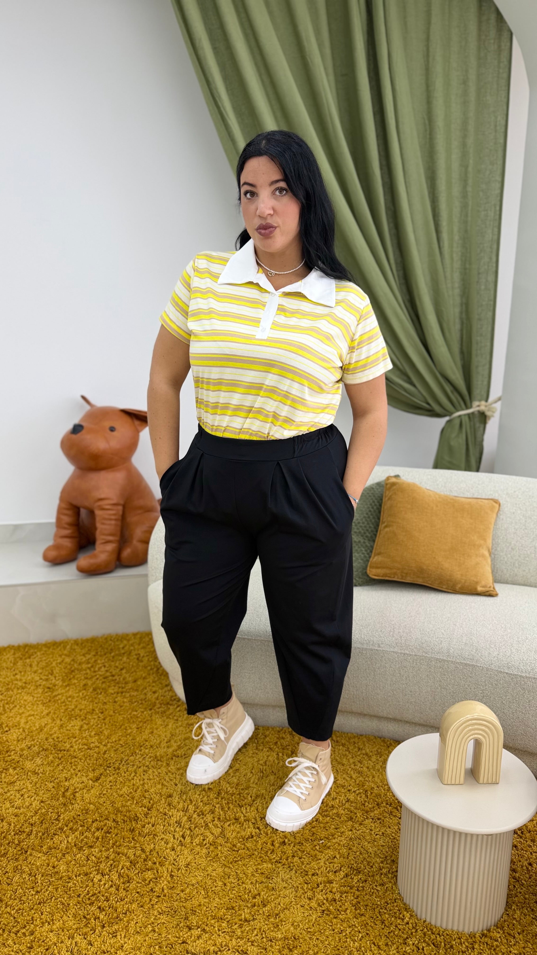 Body a righe curvy PROMO