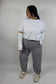 Pantalone Cargo Curvy Grigio
