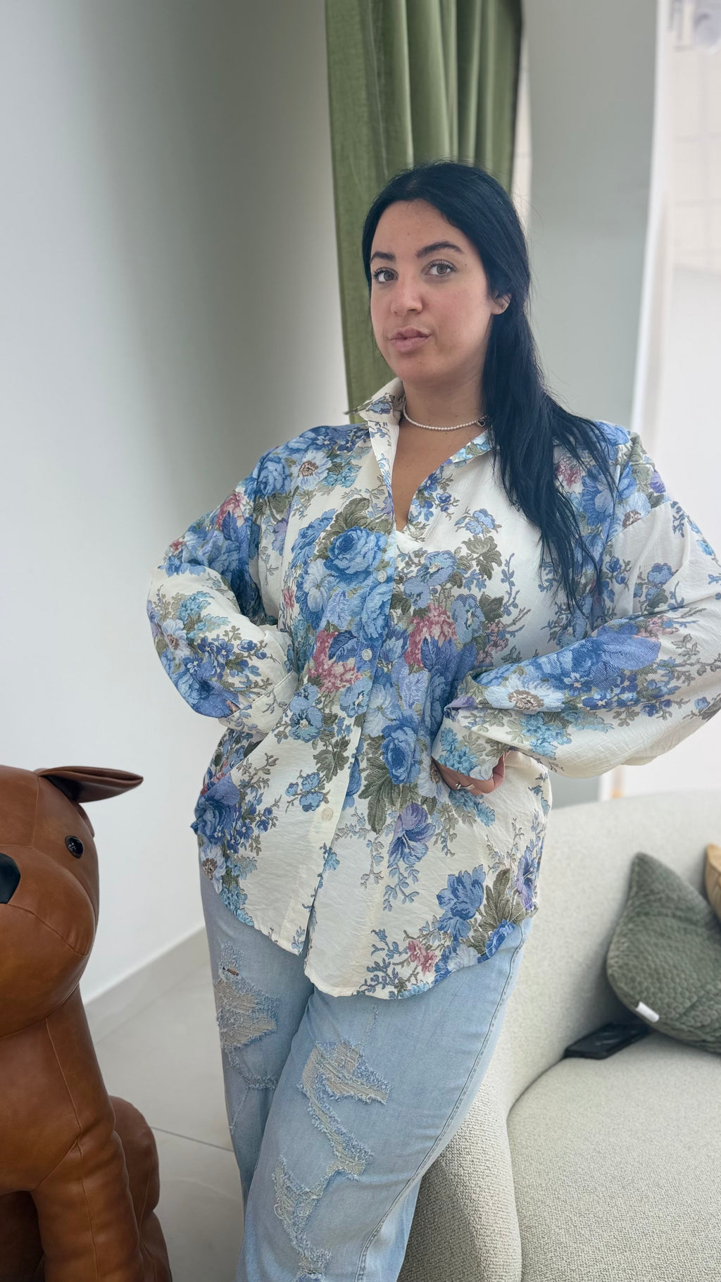 Camicia floreale CURVY PROMO