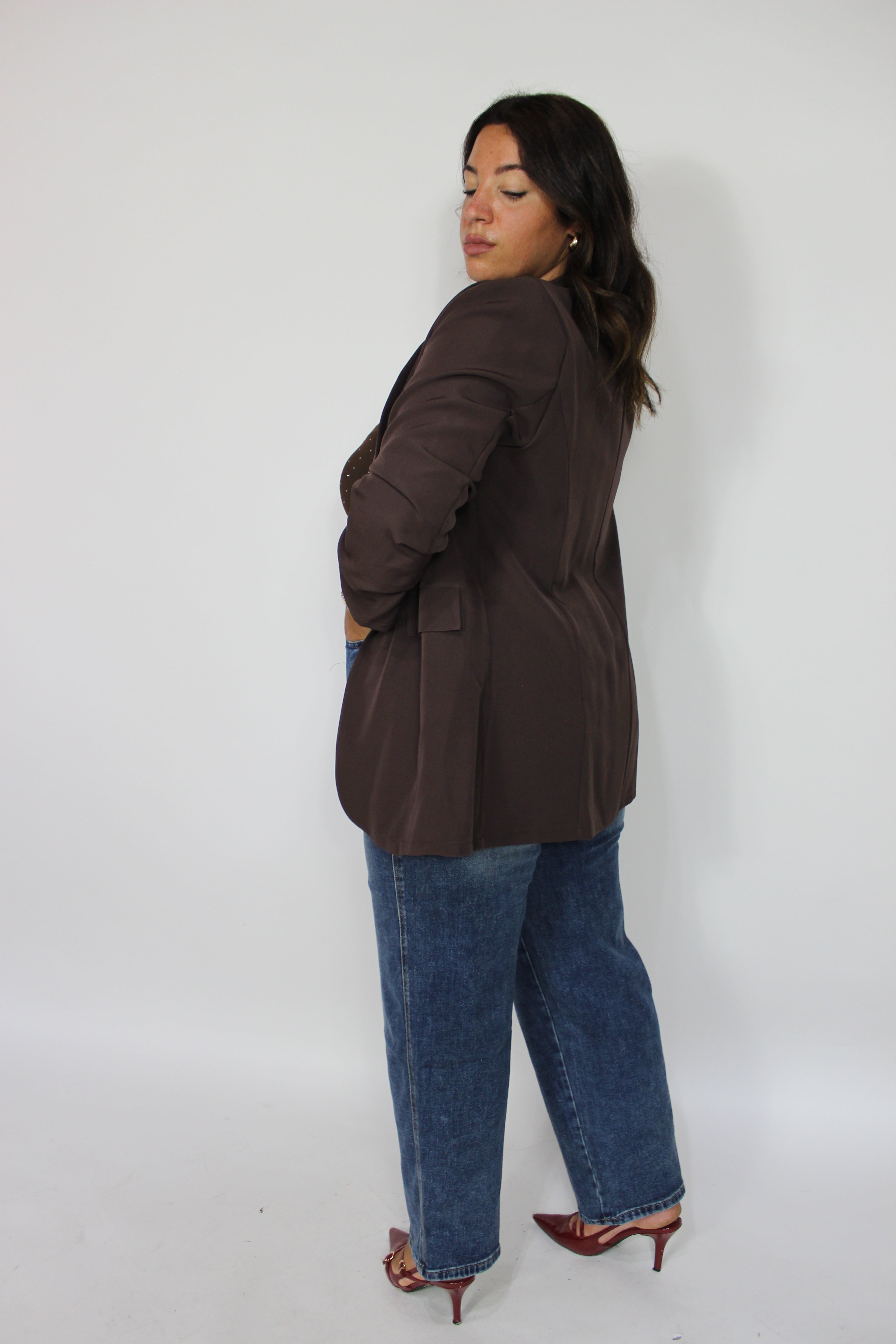 Giacca Drappeggio CURVY vari colori
