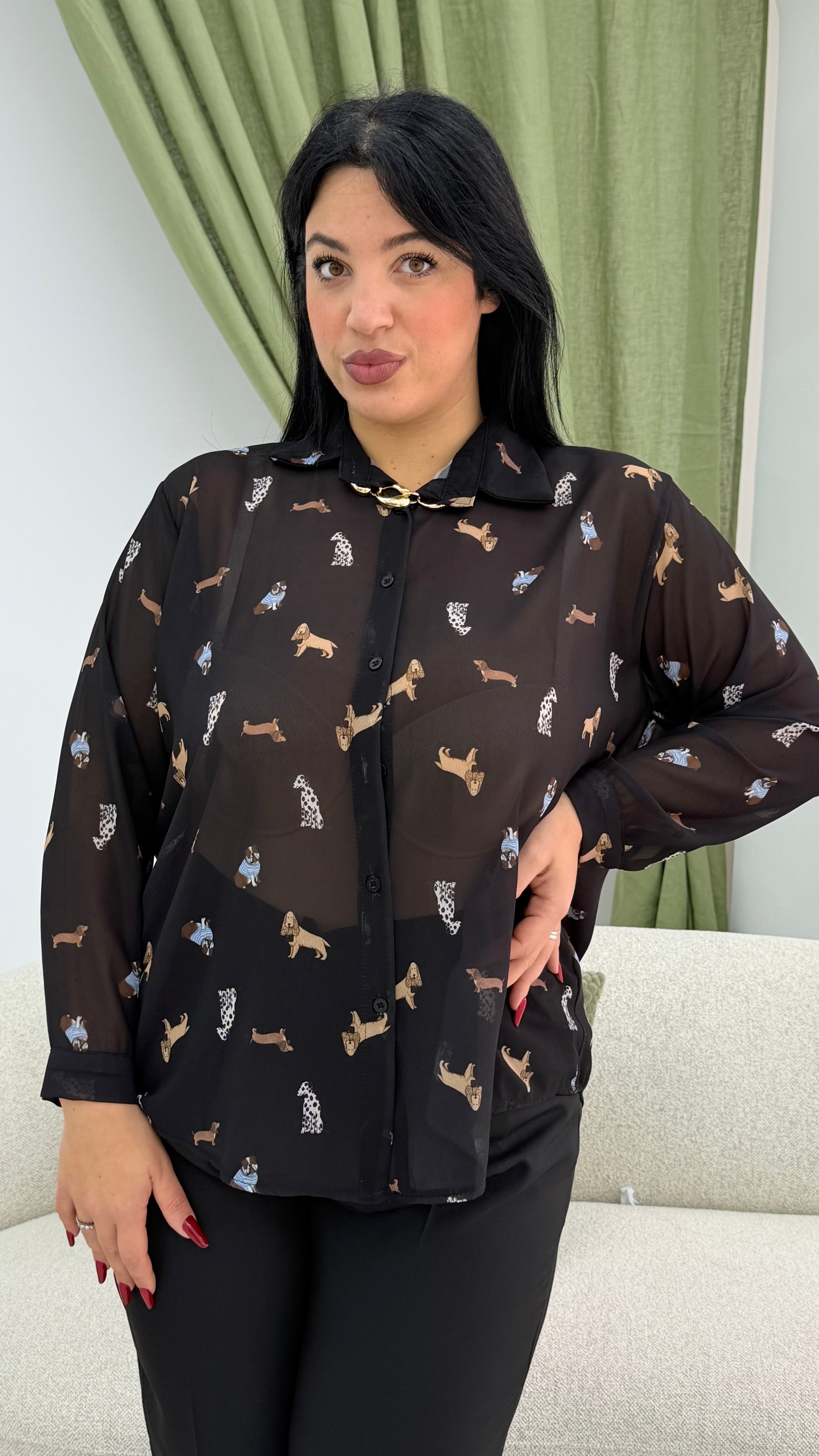 Camicia Dogs Curvy