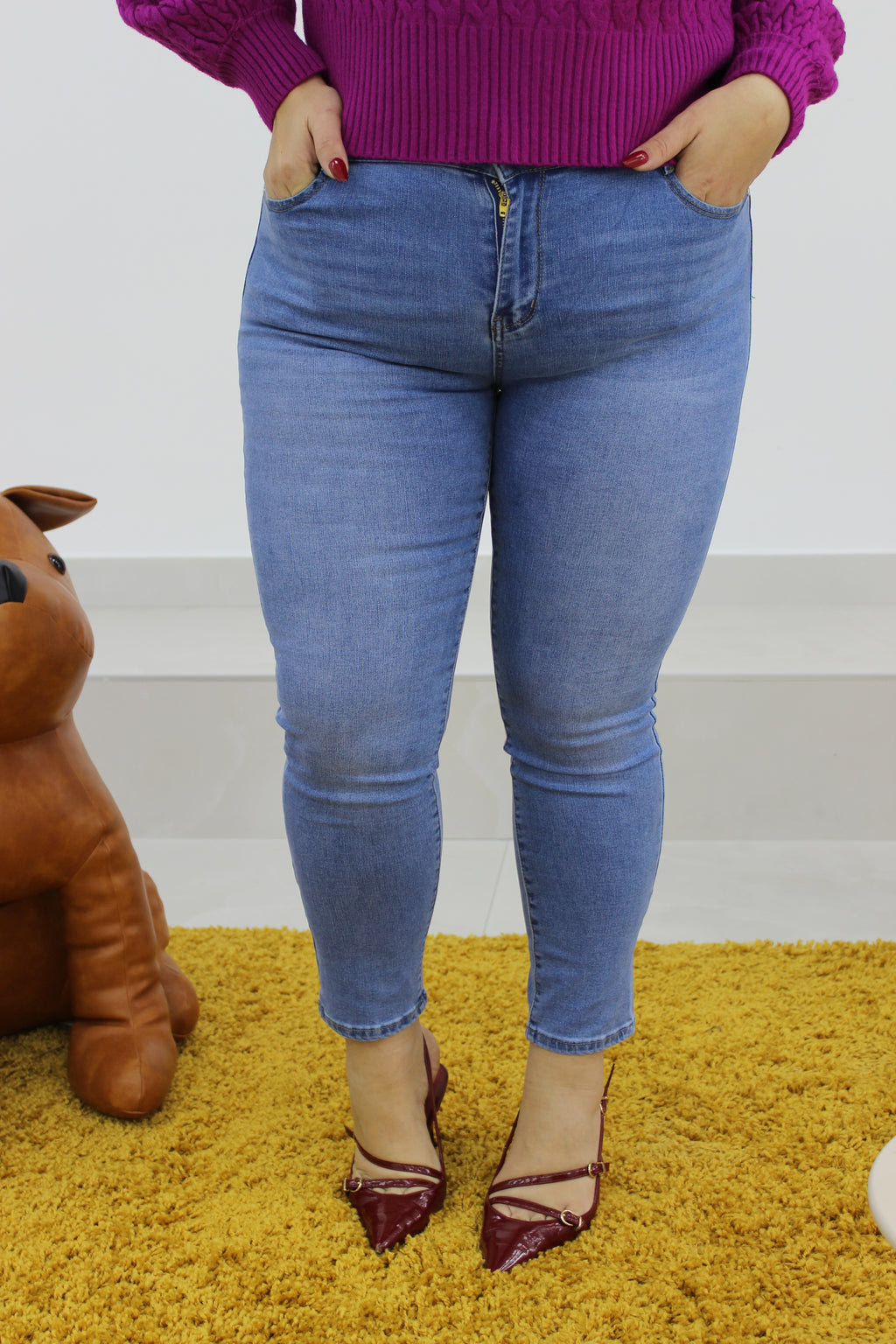 Jeans skinny chiaro (42/52)