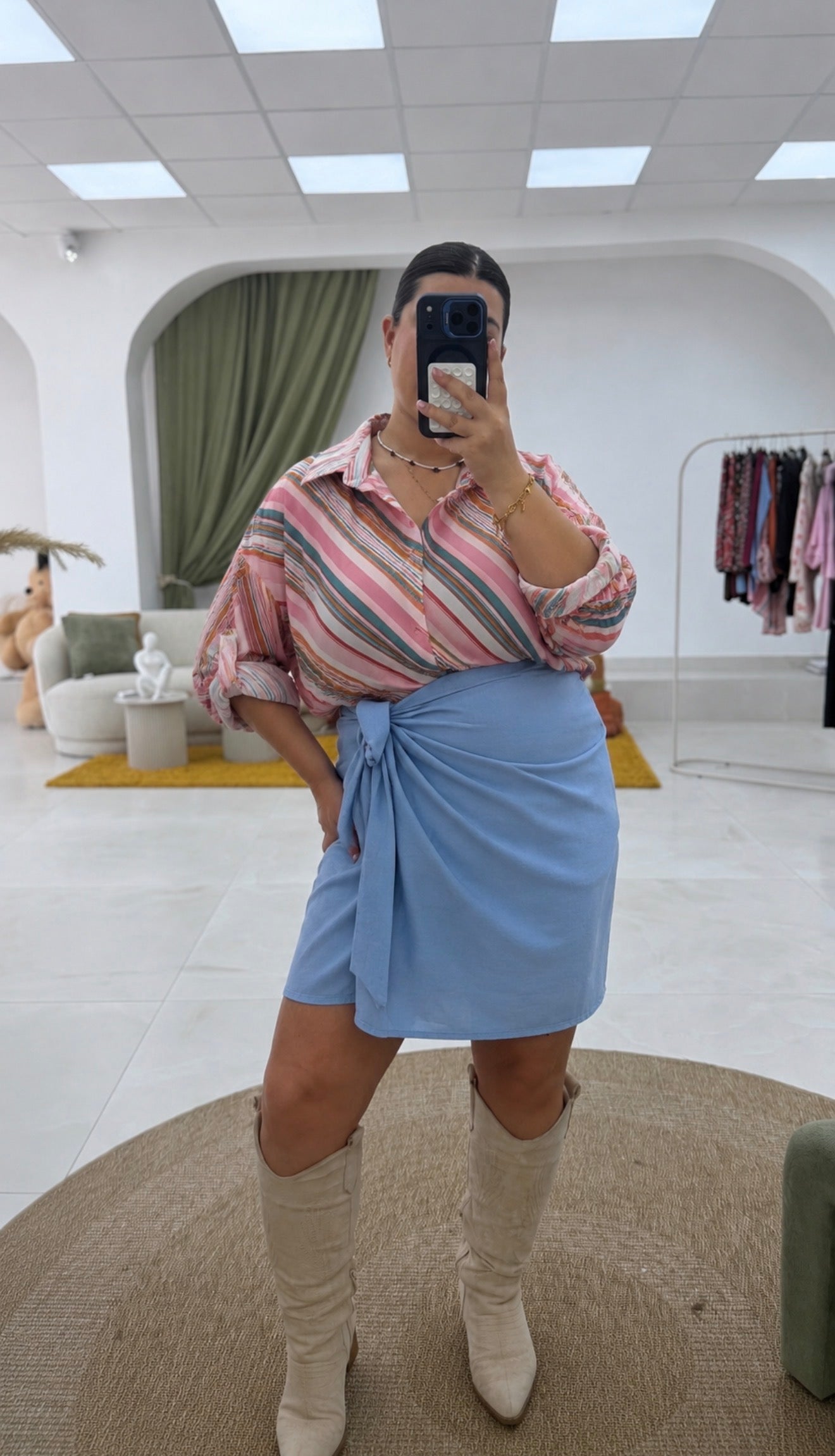 Camicia fantasie Curvy