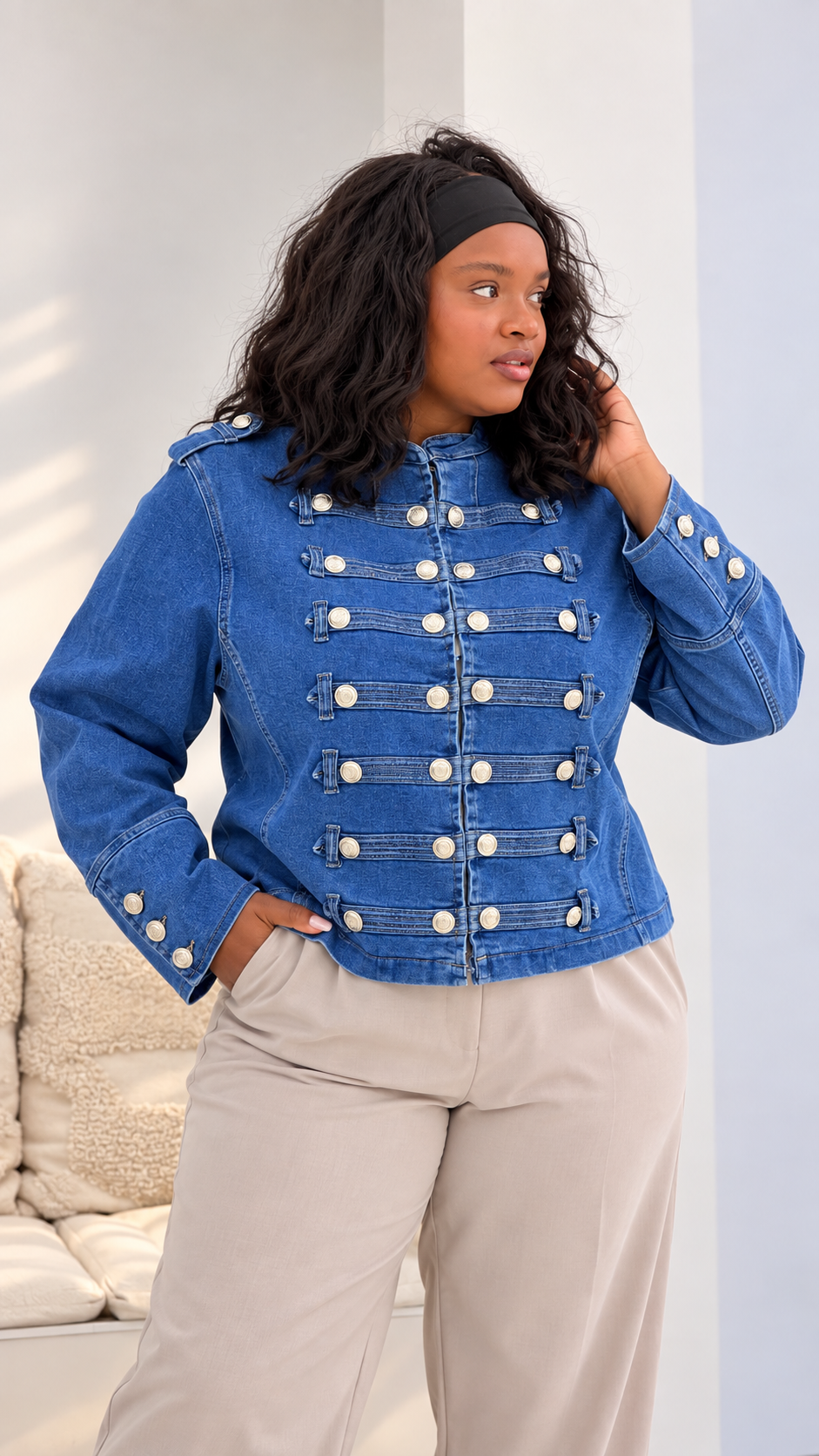 Giubbotto jeans Favola Curvy