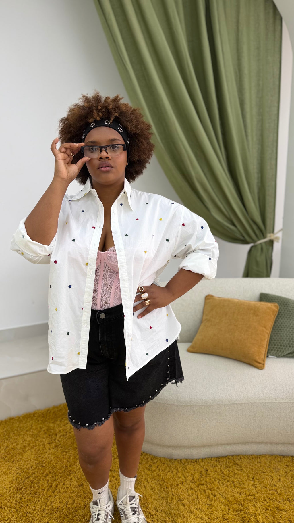 Camicia Cuoricini Curvy