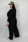 Polo Crop Nera Slim & Curvy