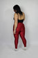 Leggings Satin Curvy Bordeaux