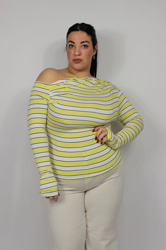 Maglia KimColor Curvy Gialla